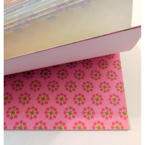 Scrapbook Paper Pack 12x12 Approx. 180 Pages Colorful Fleur de Lis Circles Lines - Picture 7 of 16